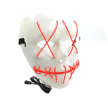 Load image into Gallery viewer, Frightening EL Wire Halloween Cosplay Led Mask Light Up Mask for Festival Parties